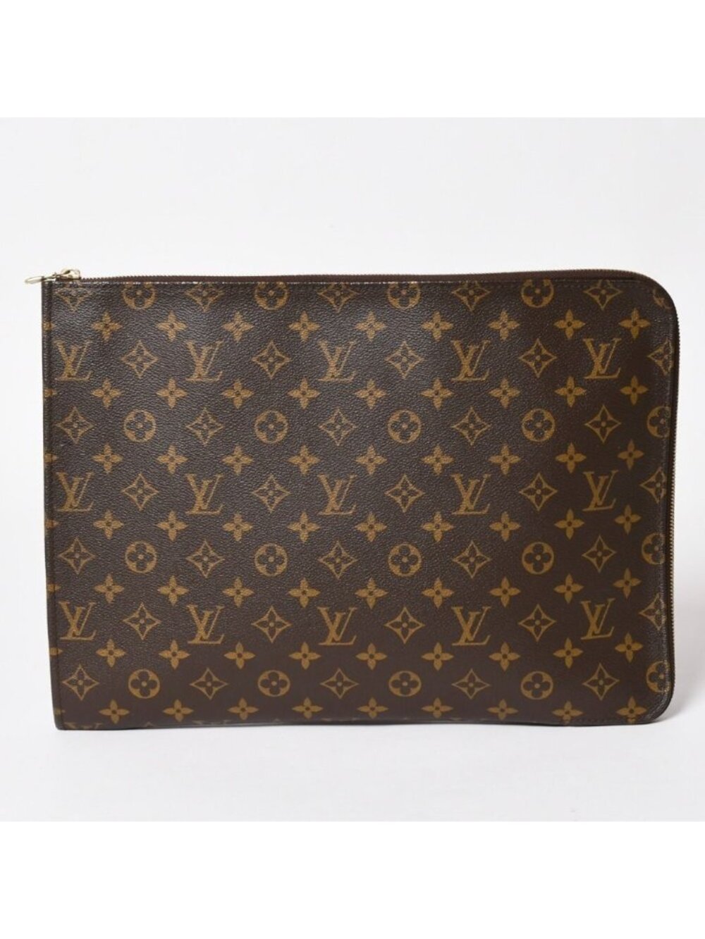 Louis Vuitton Clutch Poche Document Monogram Gold